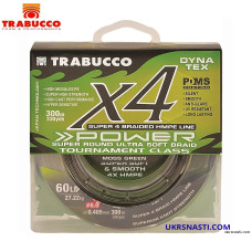 Шнур Trabucco Dyna-Tex 4X Power Moss Green диаметр 0,205 размотка 150м тёмно-зелёный